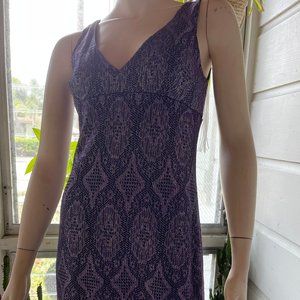 Purple crochet dress with Fringes - NECESSARY OBJECTS